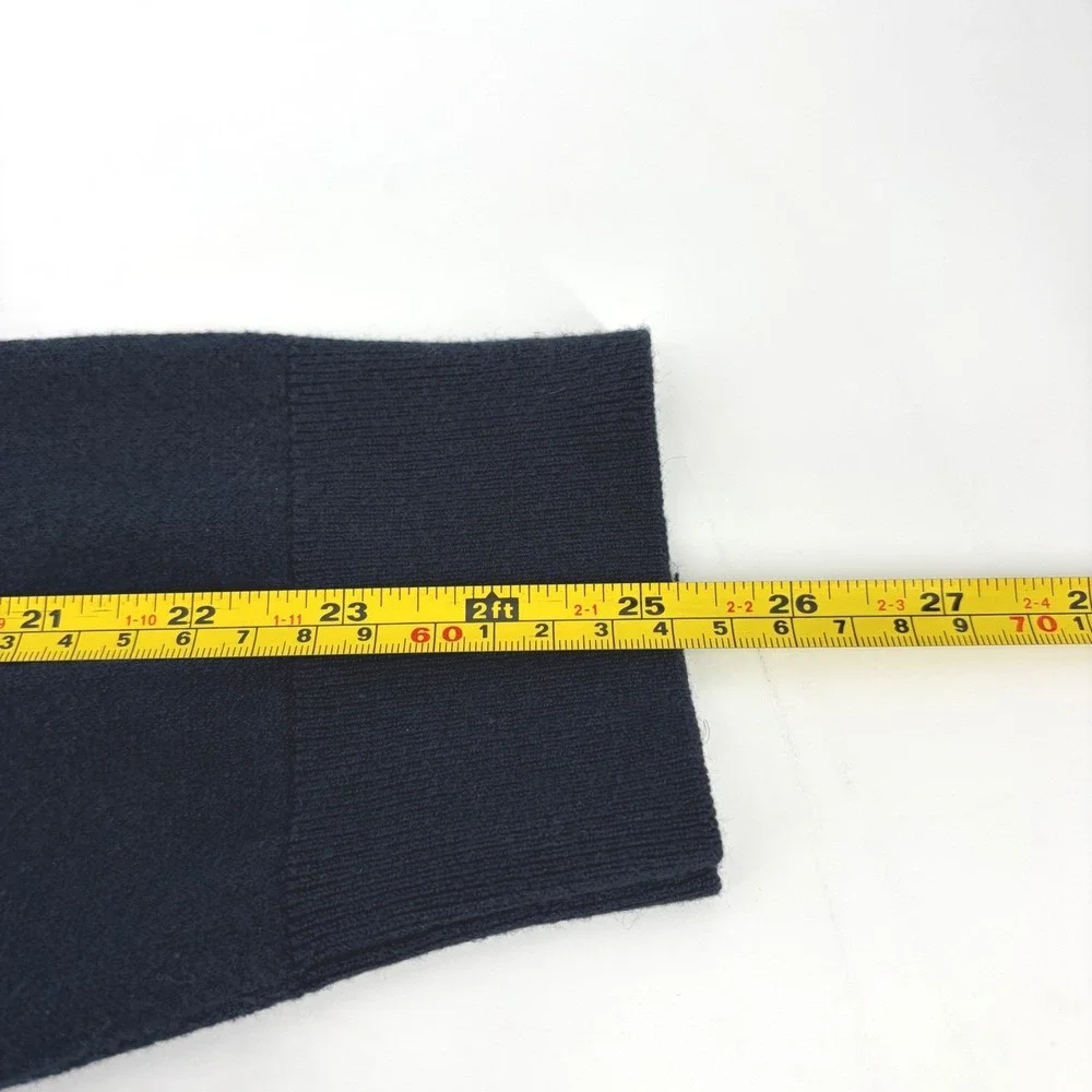 Banana Republic Men XL Luxury Blend Silk Cotton Cashmere Colorblock Sweater Blue